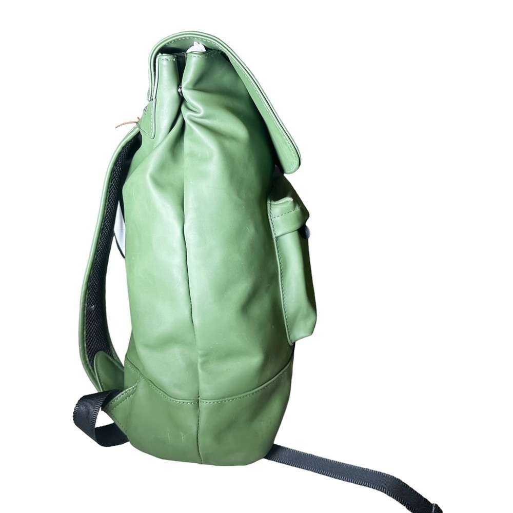 HUNTER | Olive Army Green Large Backpack Zipper Pockets - Picture 7 of 12
